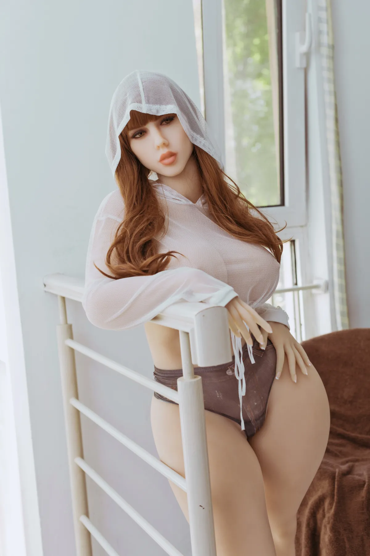 163cm (5ft4) H-Cup S-TPE Patung Seks Kepala #198